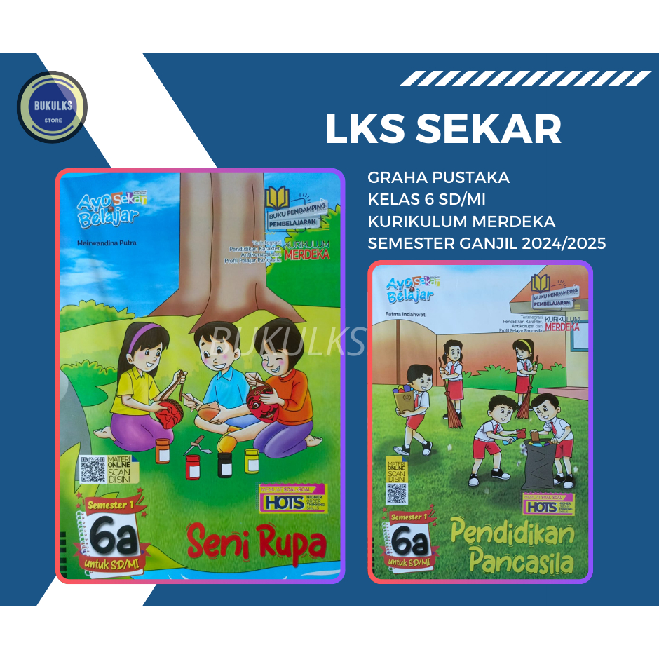 Buku LKS SEKAR GRAHA PUSTAKA SD/MI Kelas 6 Merdeka Ganjil 2024/2025