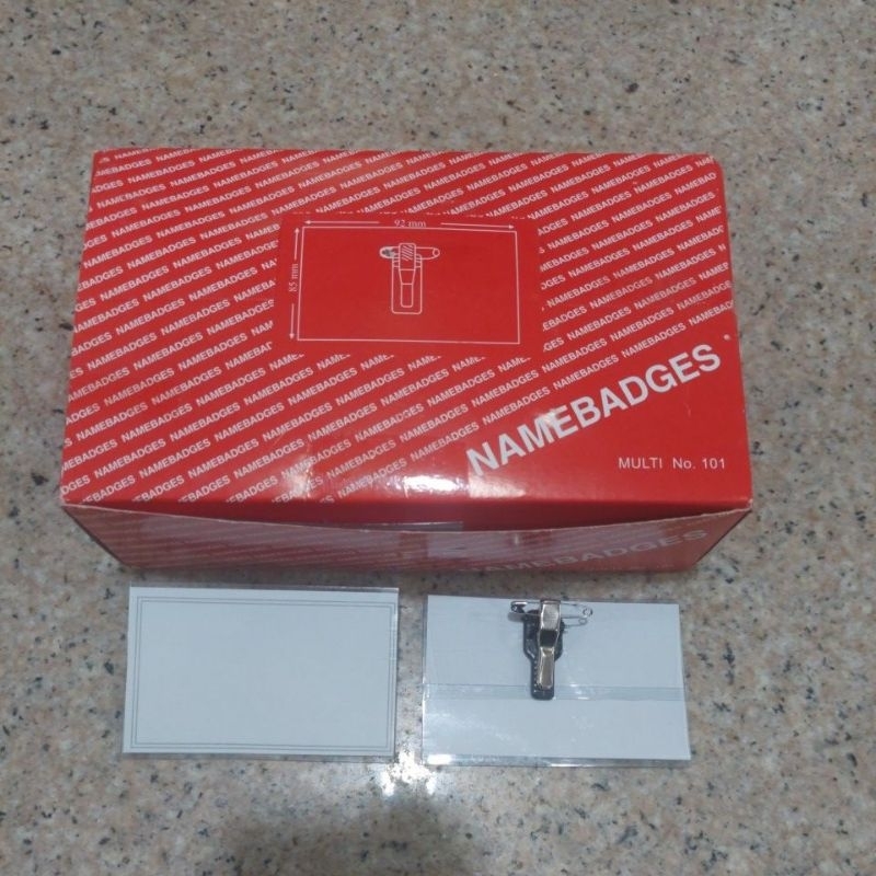 

(PAK) Namebadges Id Card (Peniti) Multi 101 / ID Card Jepit