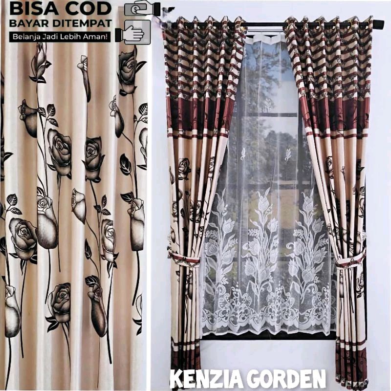Gorden Mewah Elegan Pintu Rumah