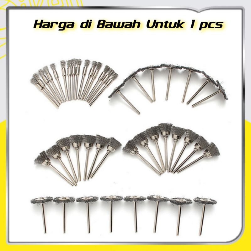 Sikat Kawat Mini Grinder wire brush Bor Foredom Tuner Gerinda Mini drill