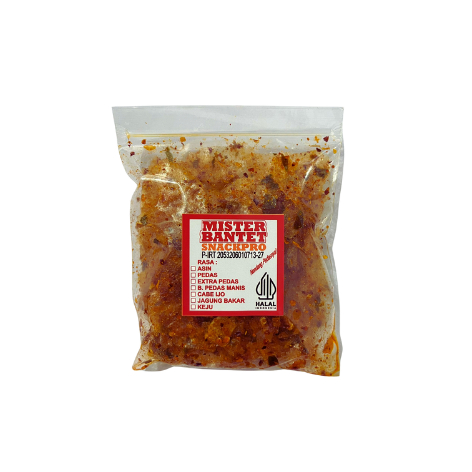 

Kripca - Keripik Kaca 70gr Pedas Daun Jeruk - Keripik Beling Pedas gurih - Misterbantet Snackpro