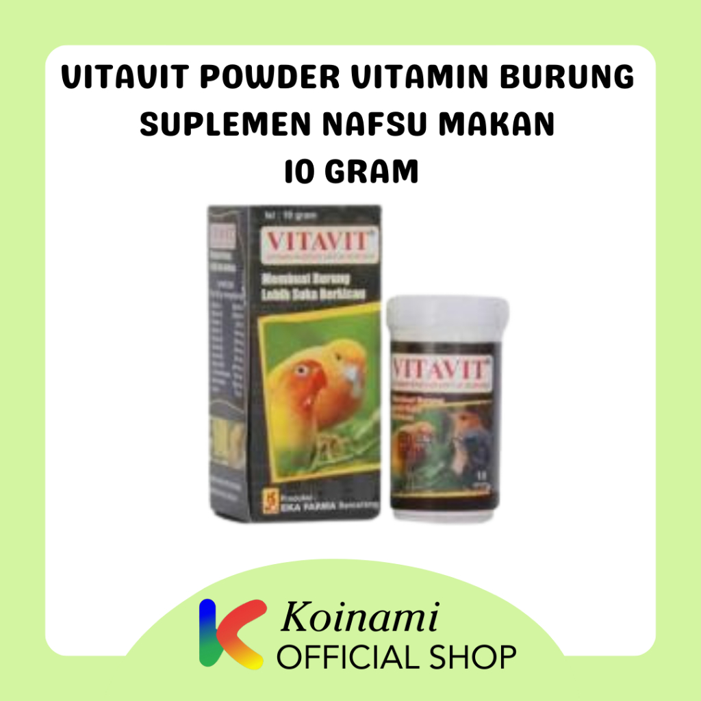 Vitavit Powder 10gr Vitamin Burung / Suplemen Nafsu Makan / Eka Farma