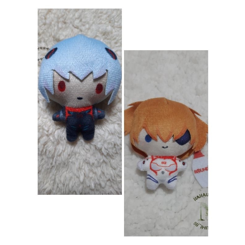 Evangelion Mascot Rei Ayanami | Asuka Langley Sohryu Round 1 | Evangelion Mascot Plush