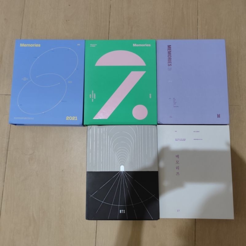 BTS  MEMO MEMORIES 2020 2021 2018 2017 MOTS PHOTOBOOK