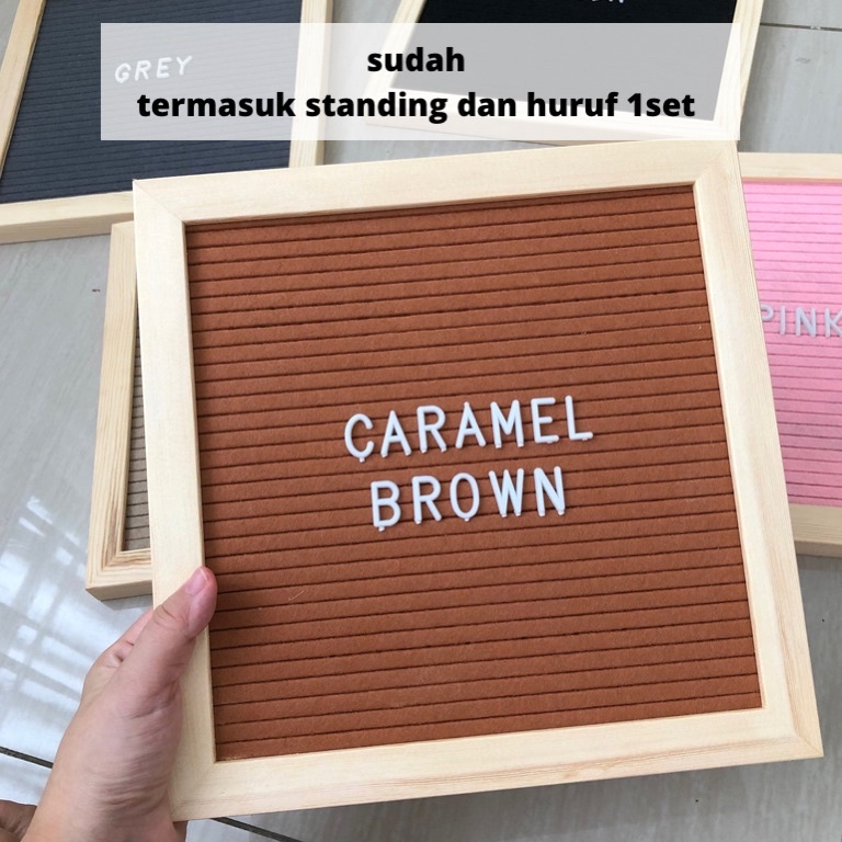 

KODE L7Y PREMIUM FELT LETTER BOARD PAPAN TULIS CUSTOM NAMA BAYI BIRTHDAY BABY EVENTS