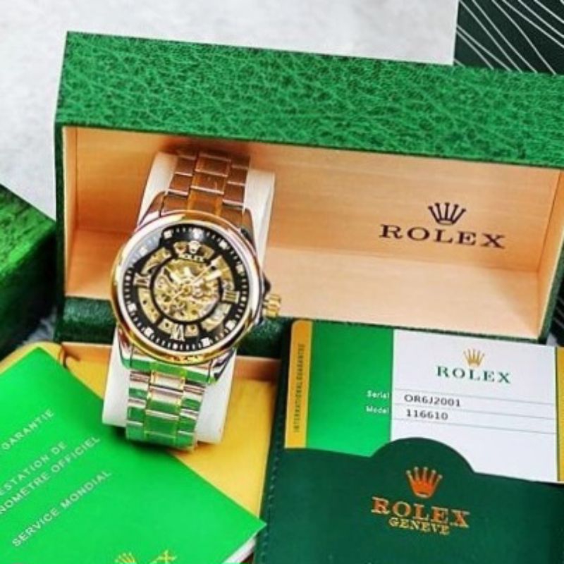 0(SUPER PREMIUM) JAM TANGAN ROLEX AUTOMATIC OTOMATIS JAM ROLEX PRIA MEWA