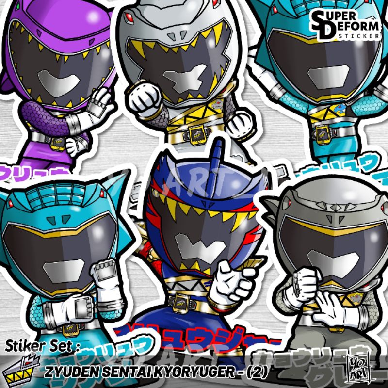 

Stiker Set - Super Sentai Series vol.37 - Zyuden Sentai KYORYUGER (Part.2)