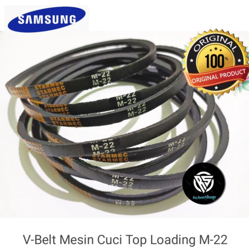 Karet VBelt/ Fanbelt Linden Mesin Cuci Samsung Top Loading M-22
