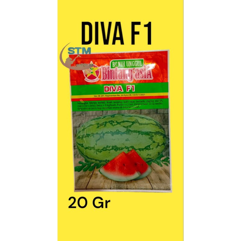 Diva F1 Benih Semangka Bintang Asia 20Gr