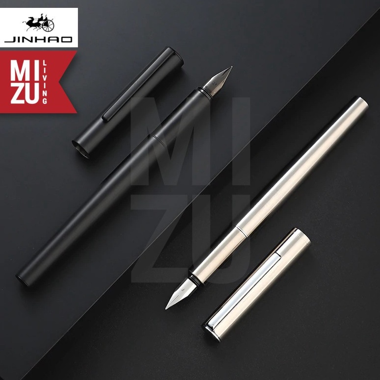 

ART L68D JINHAO 35 Sleek Full Metal Fountain Pen Stainless Steel Iridium Nib