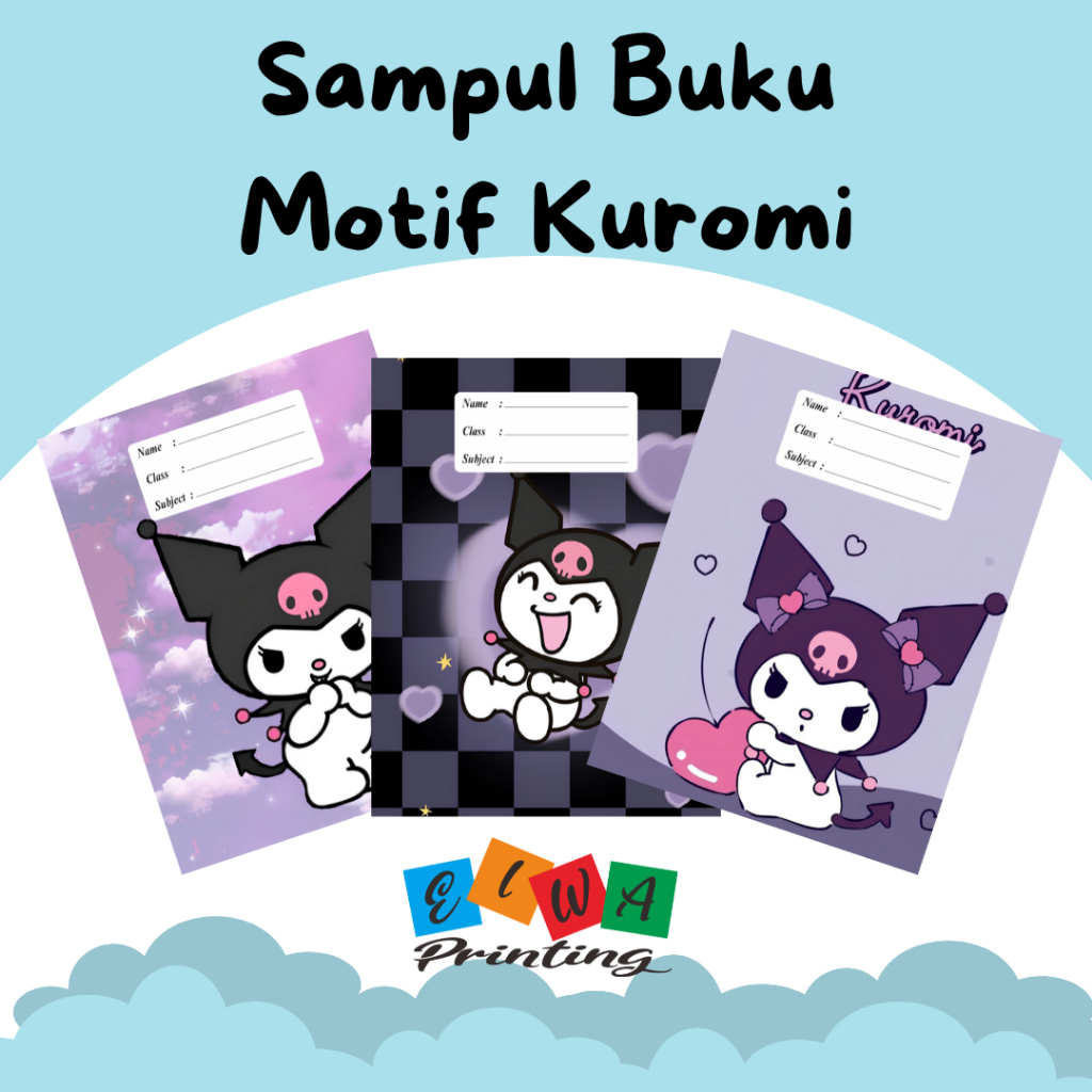 

(ISI 8 LEMBAR) SAMPUL BUKU TULIS SIDU CAMPUS BIGBOSS / SAMPUL BUKU MOTIF ESTETIK KUROMI / Sampul Custom / SAMPUL BUKU AESTHETIC