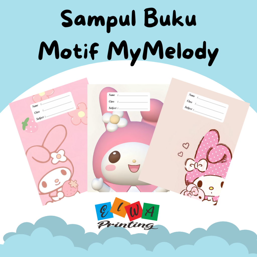 

(ISI 8 LEMBAR) SAMPUL BUKU TULIS SIDU CAMPUS BIGBOSS / SAMPUL BUKU MOTIF ESTETIK MYMELODY / Sampul Custom / SAMPUL BUKU AESTHETIC