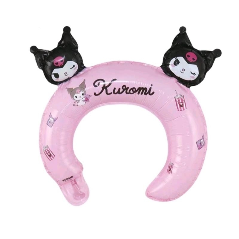 Balon bando KUROMI bando foil KUROMI birthday theme decoration topi ulang tahun anak dekorasi pesta 