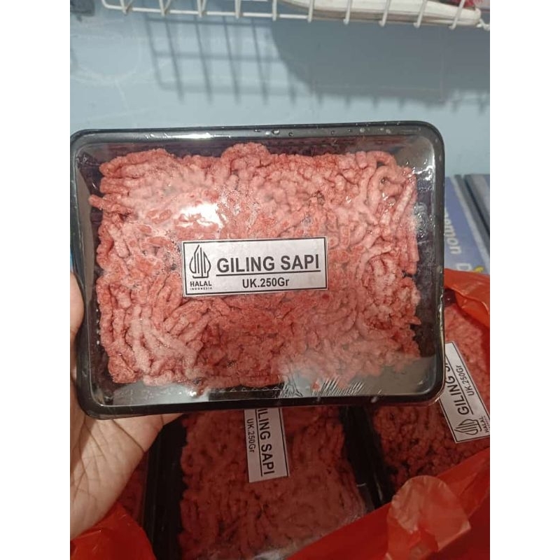 

daging sapi giling 250gr ( non stiker )