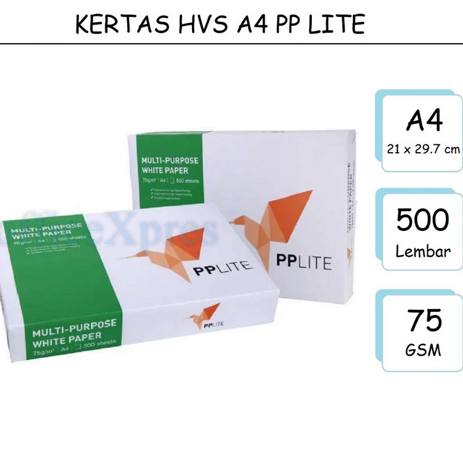 

Stock Ada Kertas HVS F4 A4 75Gram Paperlite Kertas PP Lite Kertas Fotocopy
