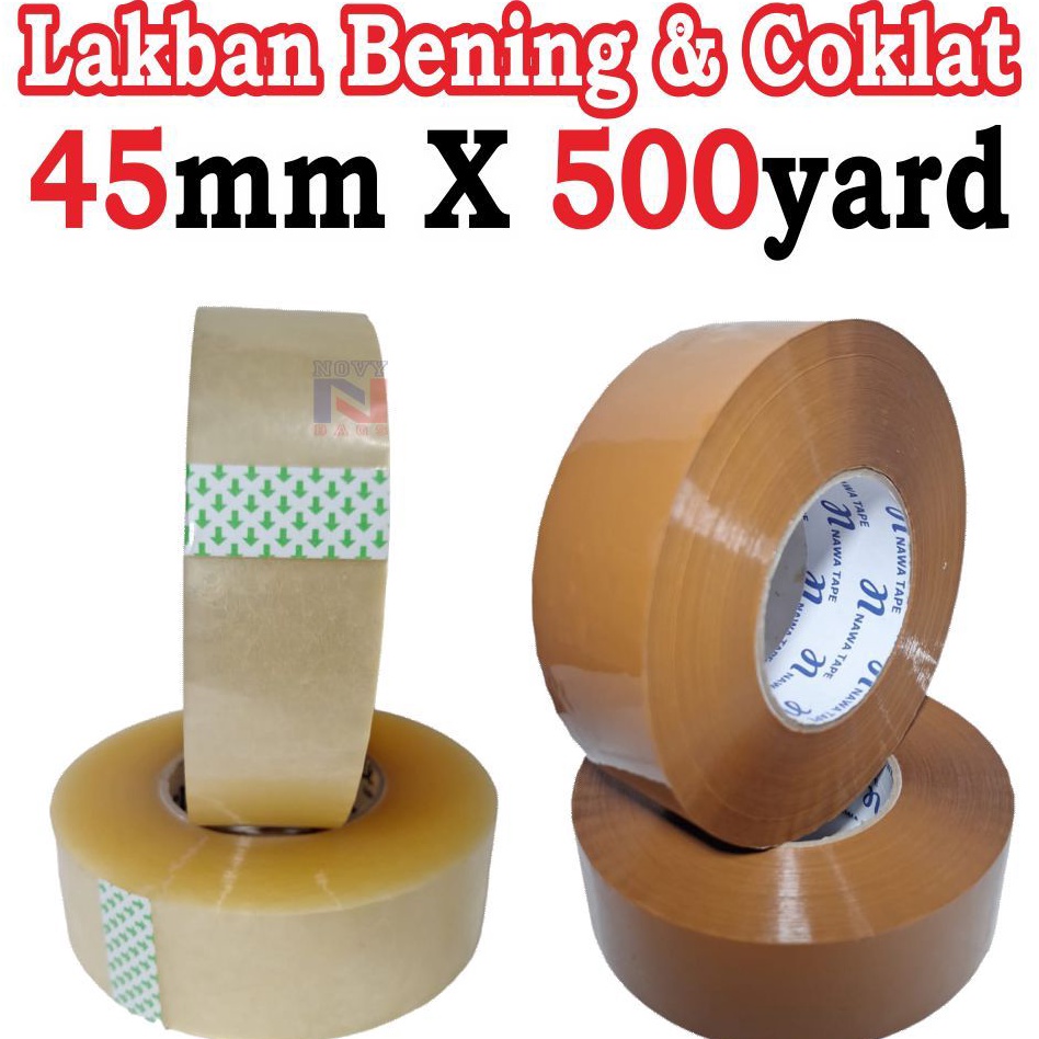 

Serba Irit HARGA MURAH 1 PCSROLL OPP TAPE LAKBAN BENING COKLAT 45MM X 5YARD DIJAMIN KUAT BERKUALITAS