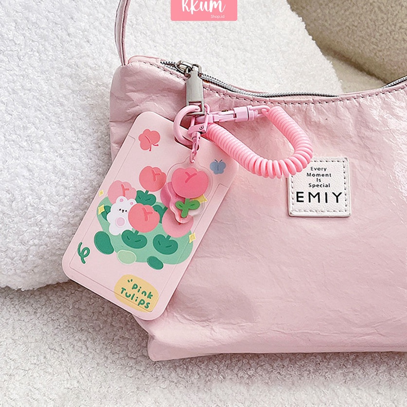 

Dapatkan Segera ID Card holder Name tag gantungan kartu cute Kartu akses MRT Busway lanyard