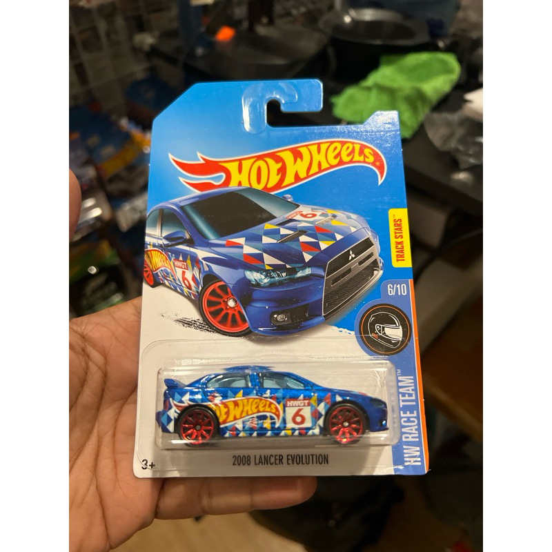 Hot Wheels HW Mitsubishi Lancer Evolution 2008 HW Race Team Blue