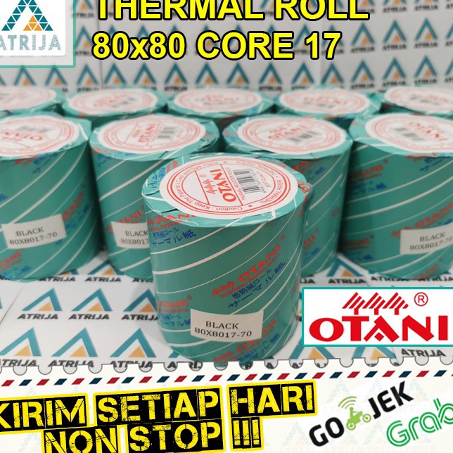 

Garansi Aman Thermal Paper Roll OTANI 8x8 Core 17 Kertas Thermal Kertas Struk Kasir