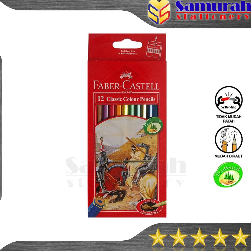 

Murah Terbaru Pensil Warna Faber Castell 12 Warna Panjang Klasik Classic Color Pencil FaberCastell 12 Colors