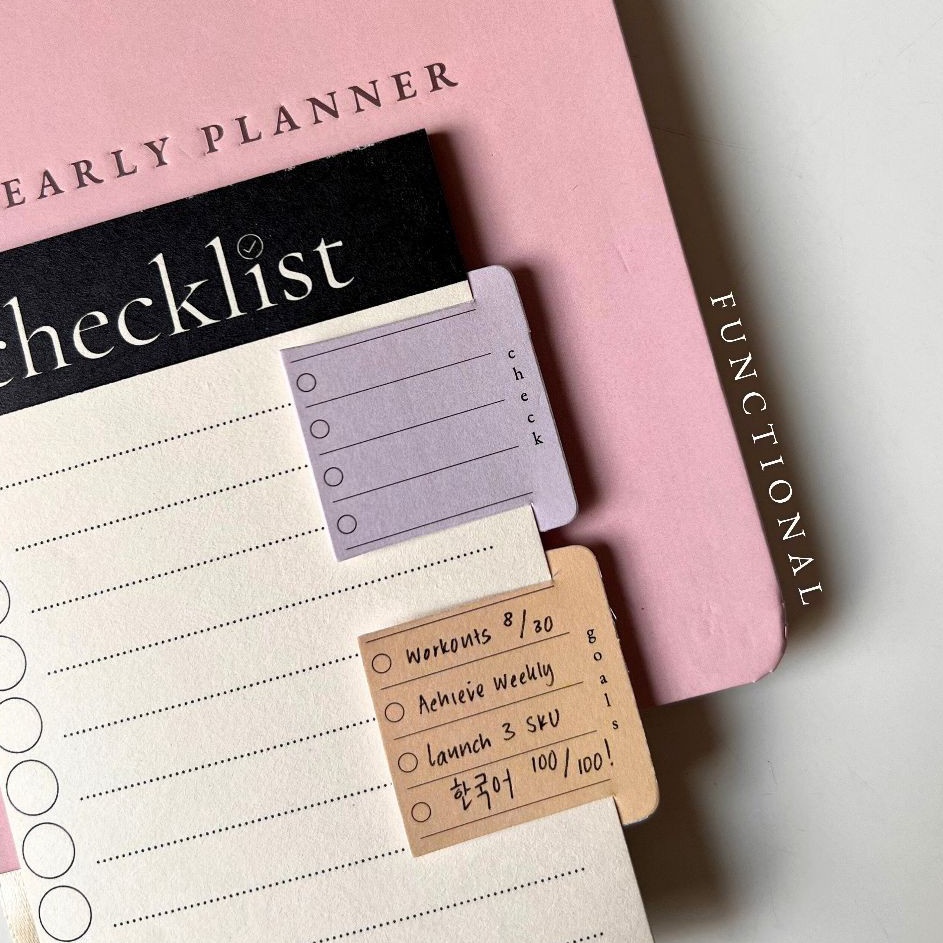 

Penjualan Pilihan BOOKMARK PLANNER Pembatas Buku Multifungsi by peulanopapers