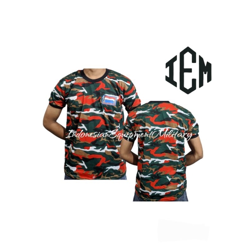 KAOS LASKAR MERAH PUTIH KAOS LENGAN PENDEK