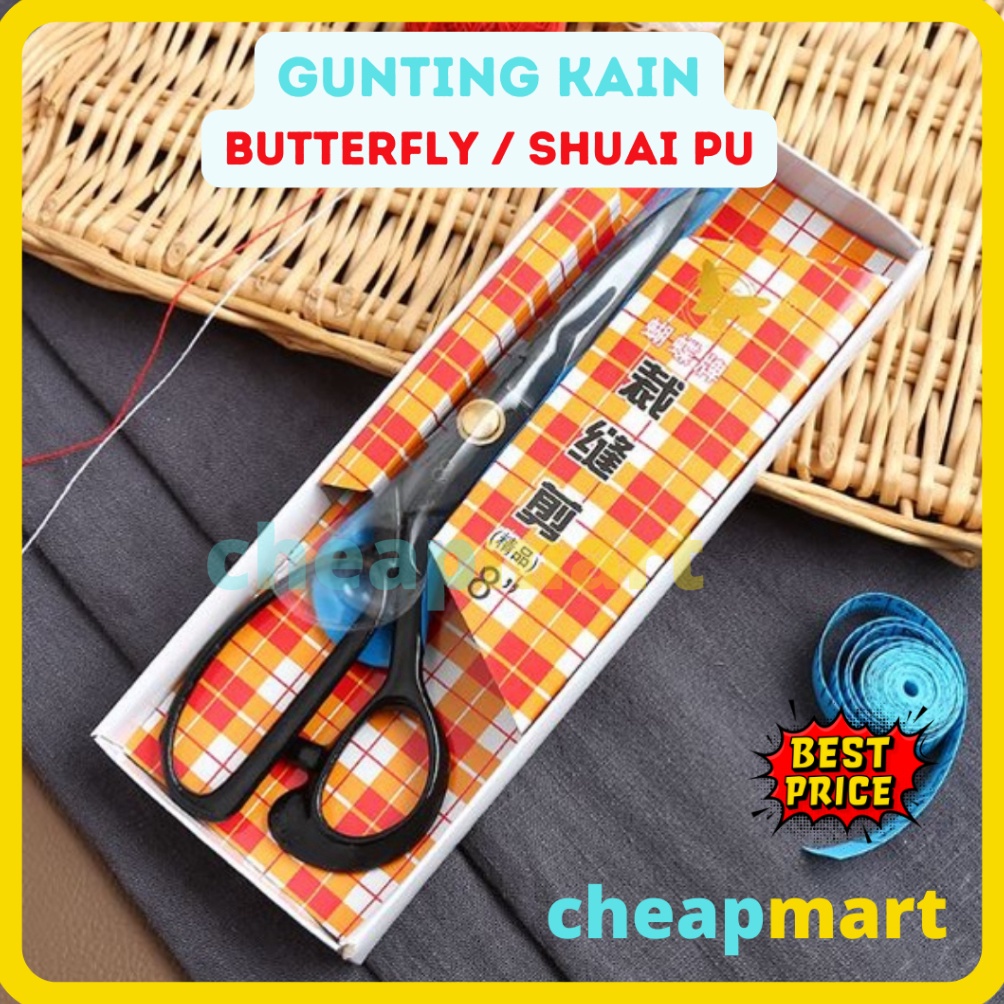 

ART N8V Gunting kain BUTTERFLY SHUAI PU 8 9 1 ASLI TAJAM