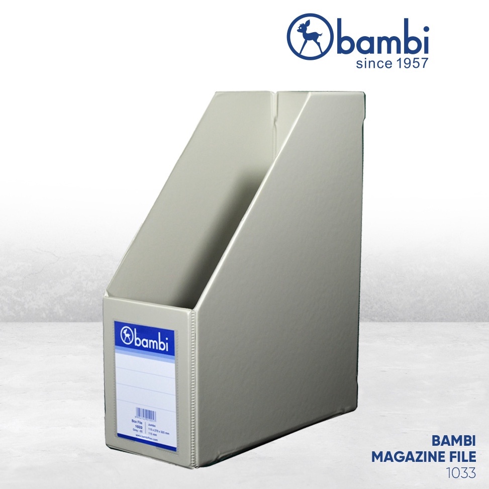 

KODE C1M3 Bambi Box File Magazine JUMBO SIZE 115 cm Special Colour Grey Box Arsip Box Storage Box Dokumen kode 133