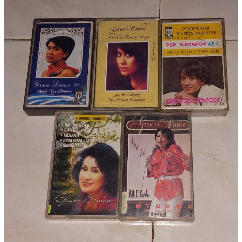 kaset Indonesia original GRACE SIMON-'80 / Aku Tak Percaya lagi / Vol. 4 / Tembang Kenangan / Untukm