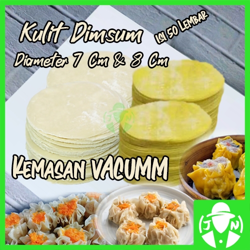 

Kulit Dimsum Diameter 7 Cm & 8 Cm VACUMM AMAN KIRIM LUAR KOTA Siomay Gyoza Pangsit tipis halal lembut anti lengket enak Murah !!