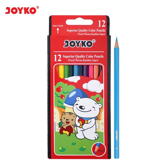 

KODE Q2K3 Pensil Warna Joyko 12w CP12PB