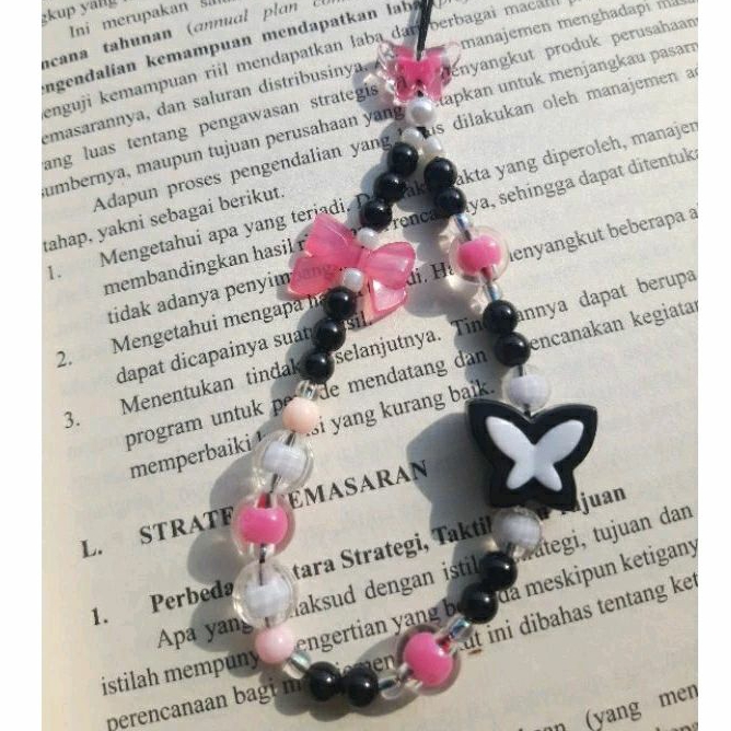 Gantungan Hp Manik Lucu (Bisa Request Warna) KeyRing Lucu Korean Style