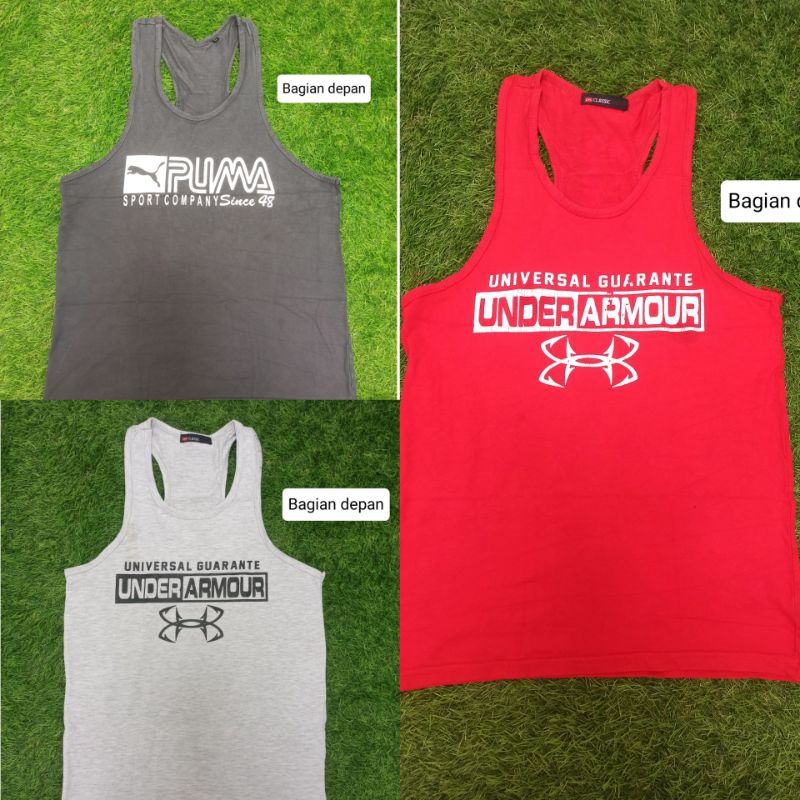 Preloved kaos gym pria 100rb dapet 3 pcs