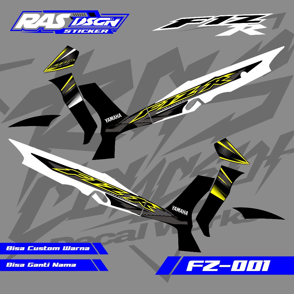 Striping Fiz R 2004 Custom - Striping Motor Fiz R Custom Hologram