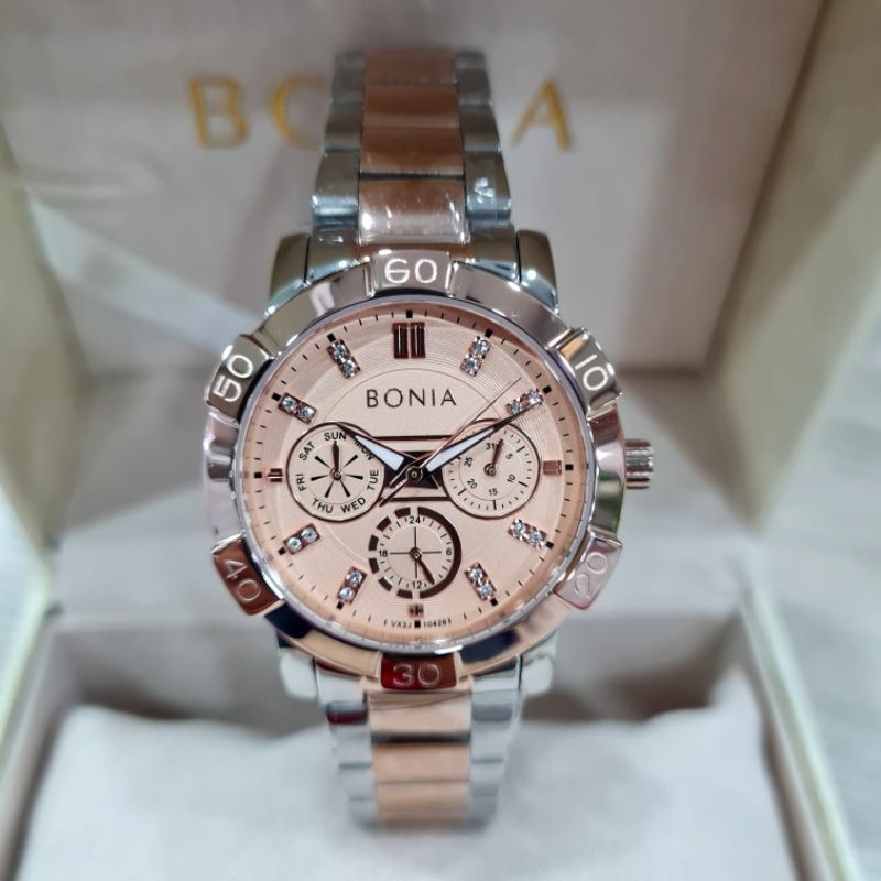 JAM TANGAN WANITA BONIA BN 10426 / 10426S FULSET  ORI BM