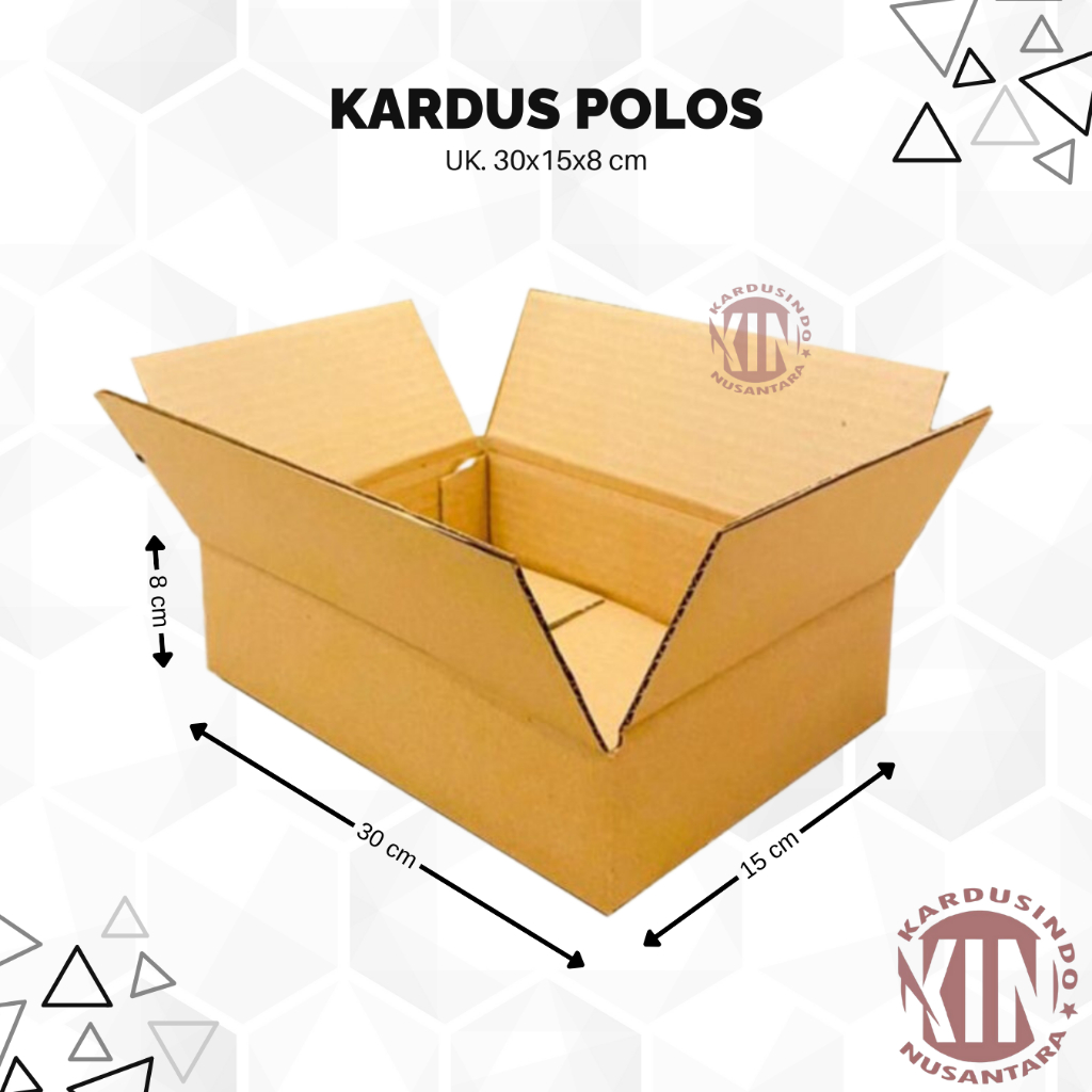 

kardus box polos baru uk 30x15x8 cm