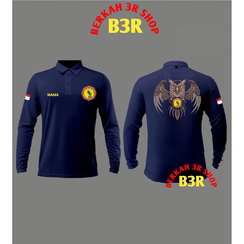 kaos intel polo lengan panjang/intelkam