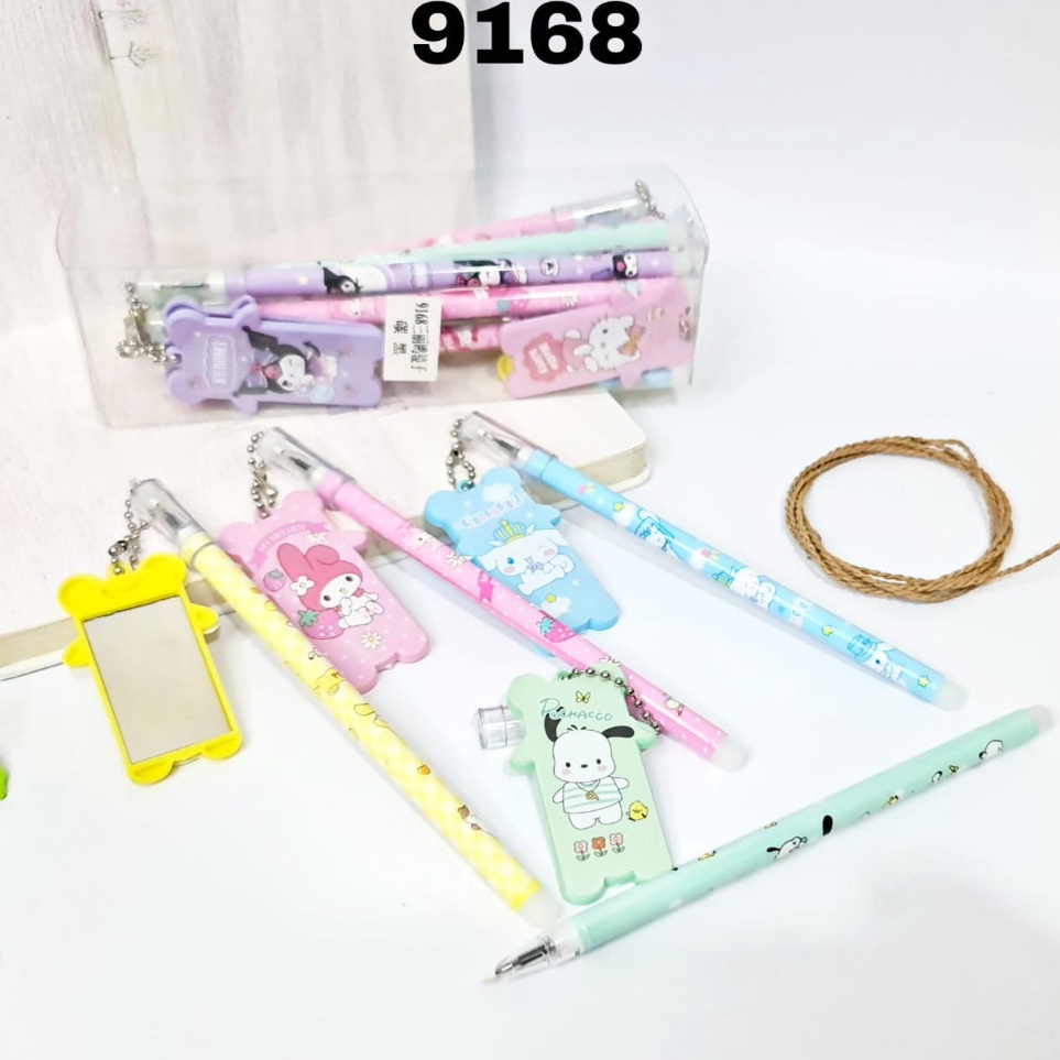 

ART C53Q 12pc PENA BALLPEN PEN GEL motif gantung CERMIN SANRIO