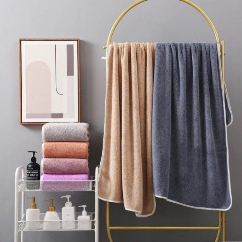 handuk hotel polos jumbo ukuran 90x180