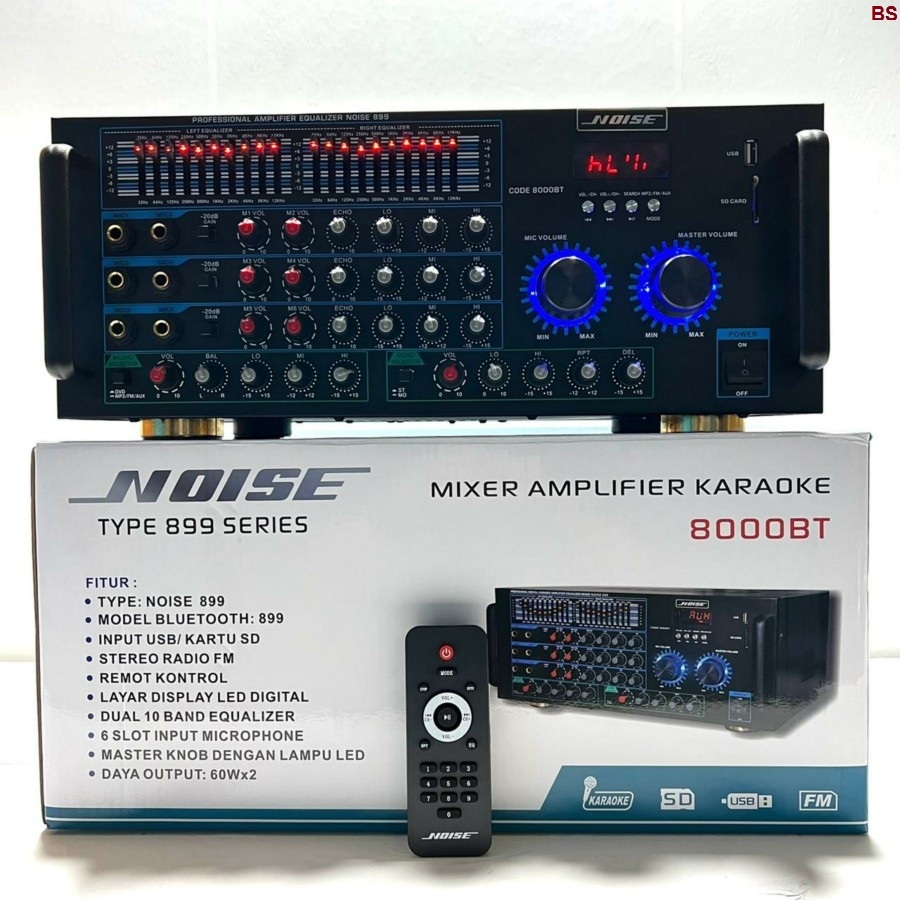Amplifier Bluetooth Karaoke Noise 8000bt Amplifier Karaoke PROMO