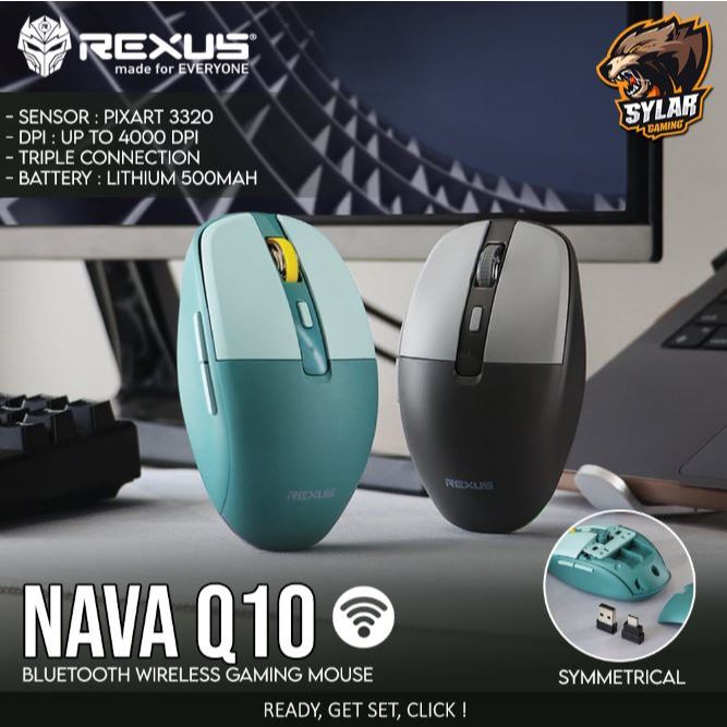 Rexus Nava Q10 Bluetooth Wireless Gaming Mouse