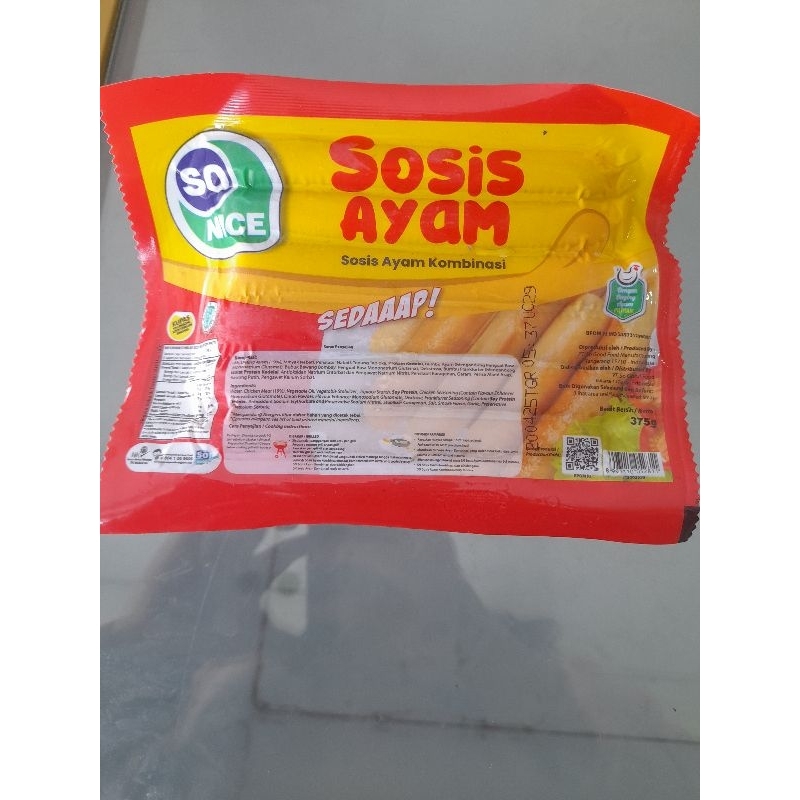 

SO NICE SOSIS AYAM ISI 15 375g