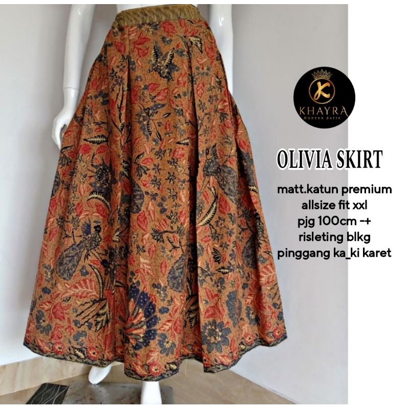 Rok Batik 3Negeri Terbaru Rok Payung Rok Klok Kekinian Skirt Pants Batik Modern