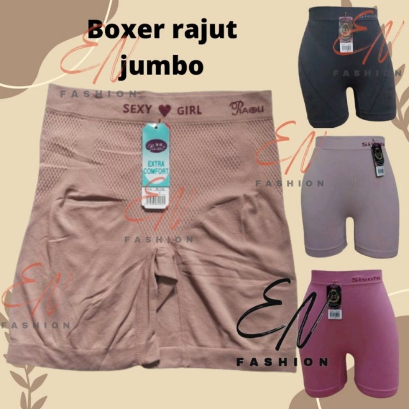 BOXER Rajut JUMBO - Celana Dalam Wanita Boxer - Hot Pants Wanita - Short Wanita