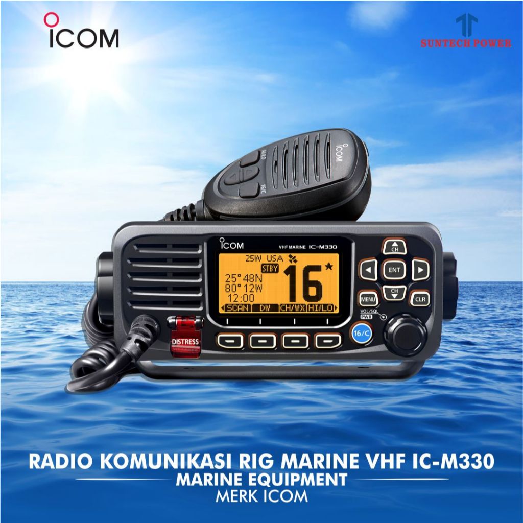 Radio Komunikasi HT Merk ICOM IC-M330 VHF Marine Transceiver