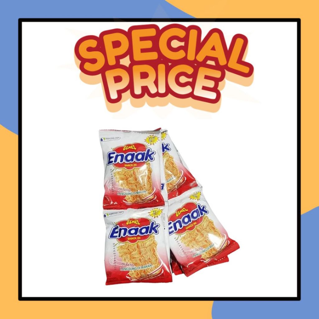 

Mie GEMEZ ENAAK Renceng (Isi 10pcs) Snack Mi Enak Langsung Makan