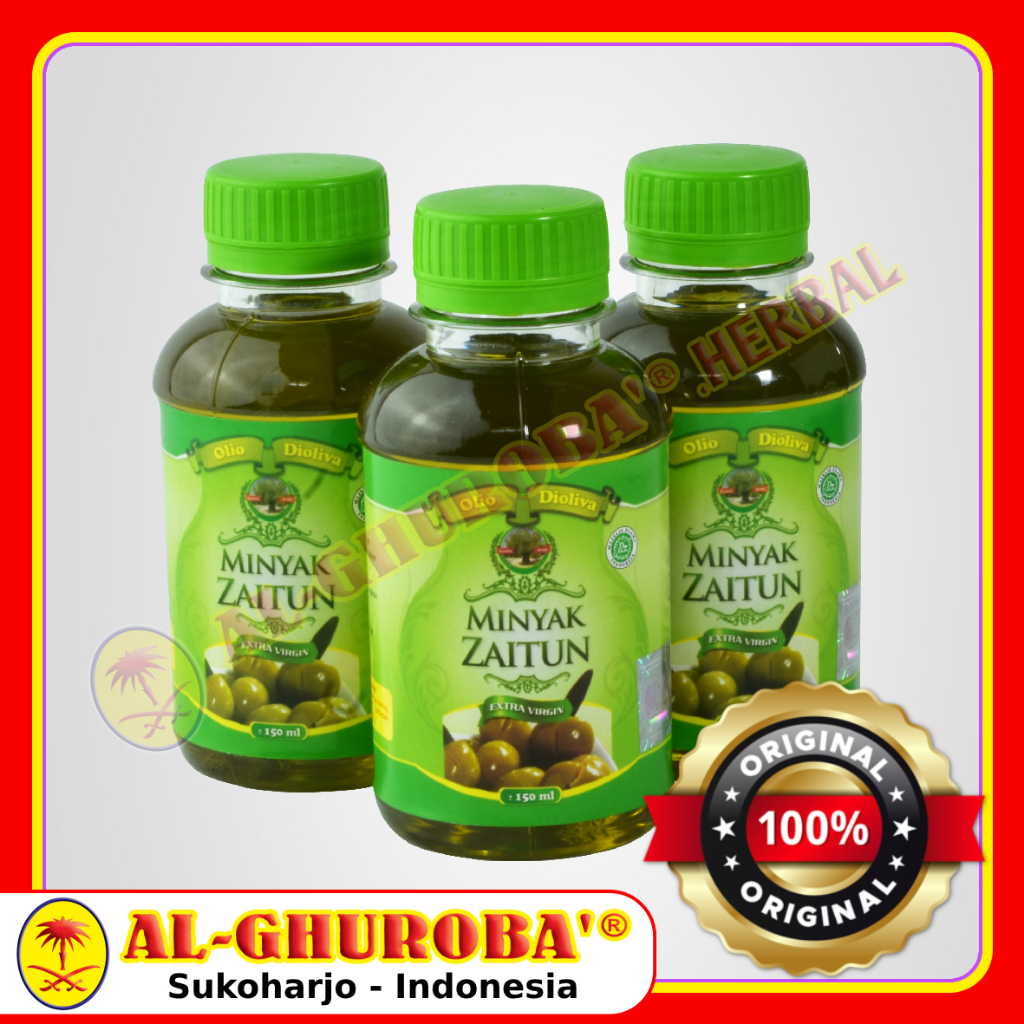 

Minyak Zaitun Extra Virgin Olive Oil 150ml Al-Ghuroba BPOM MUI
