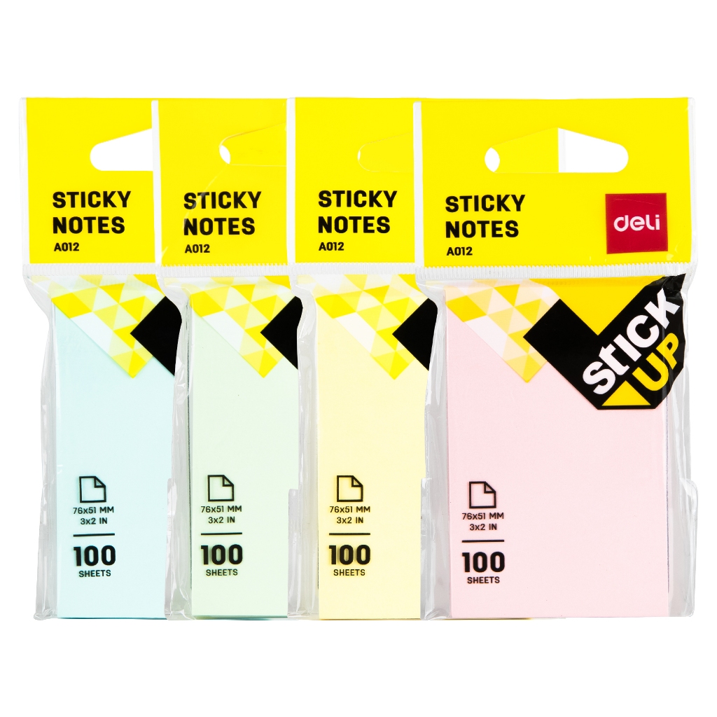 

Deli Sticky Notes 76mm x 51mm A012