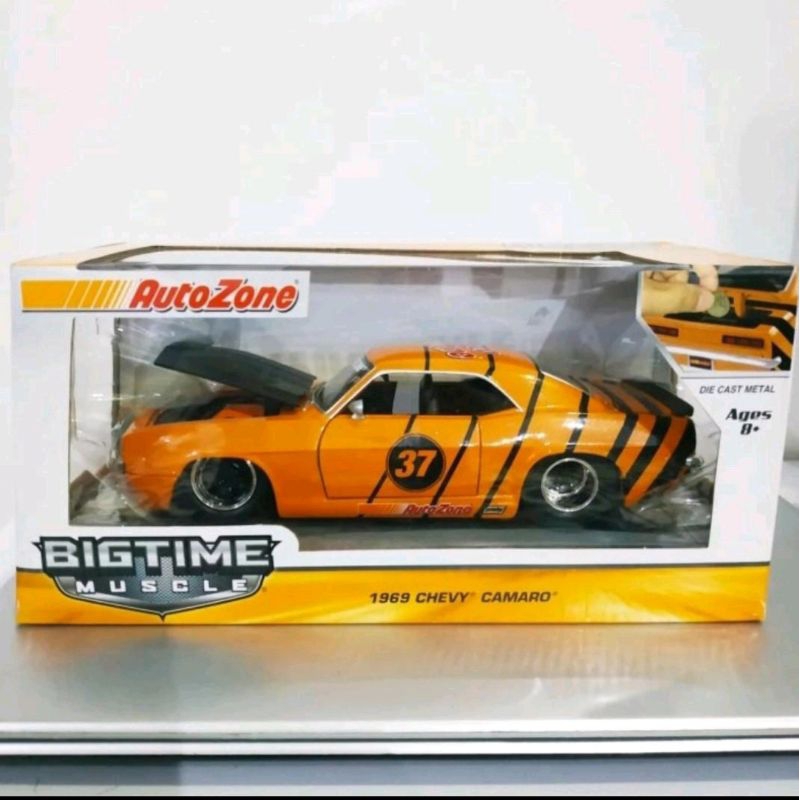 Miniatur Diecast Mobil Jada Autozone 1969 Chevy Camaro 1:24