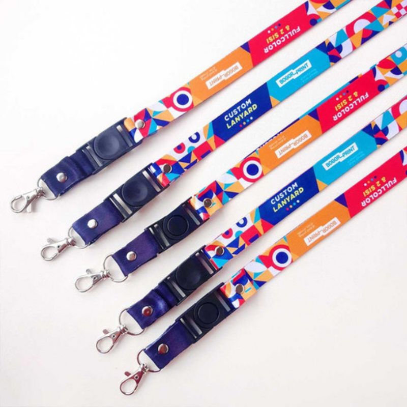 

TALI LANYARD CUSTOM FULL PRINTING 2 SISI LEBAR 2 CM PANJANG 100 CM